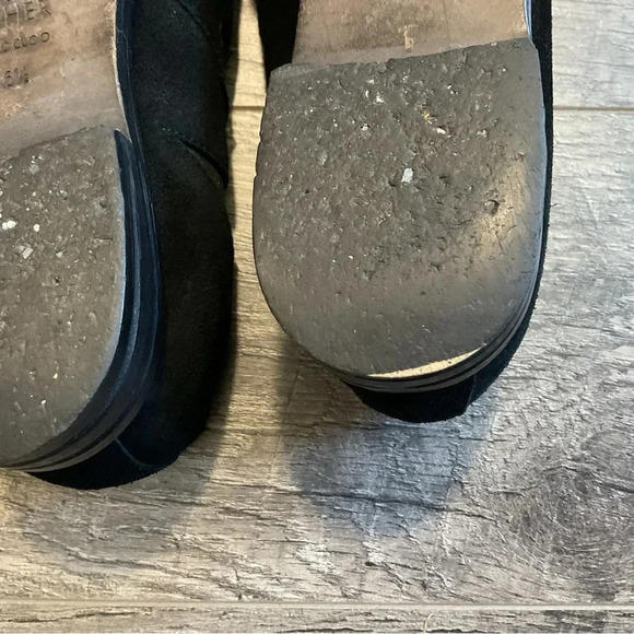 Eileen Fisher Black Suede Vero Cuoio Slip On‎ Loafer Size 6 1/2 - Picture 8 of 11